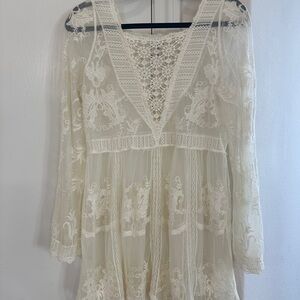 Elegant Lace Top in Cream